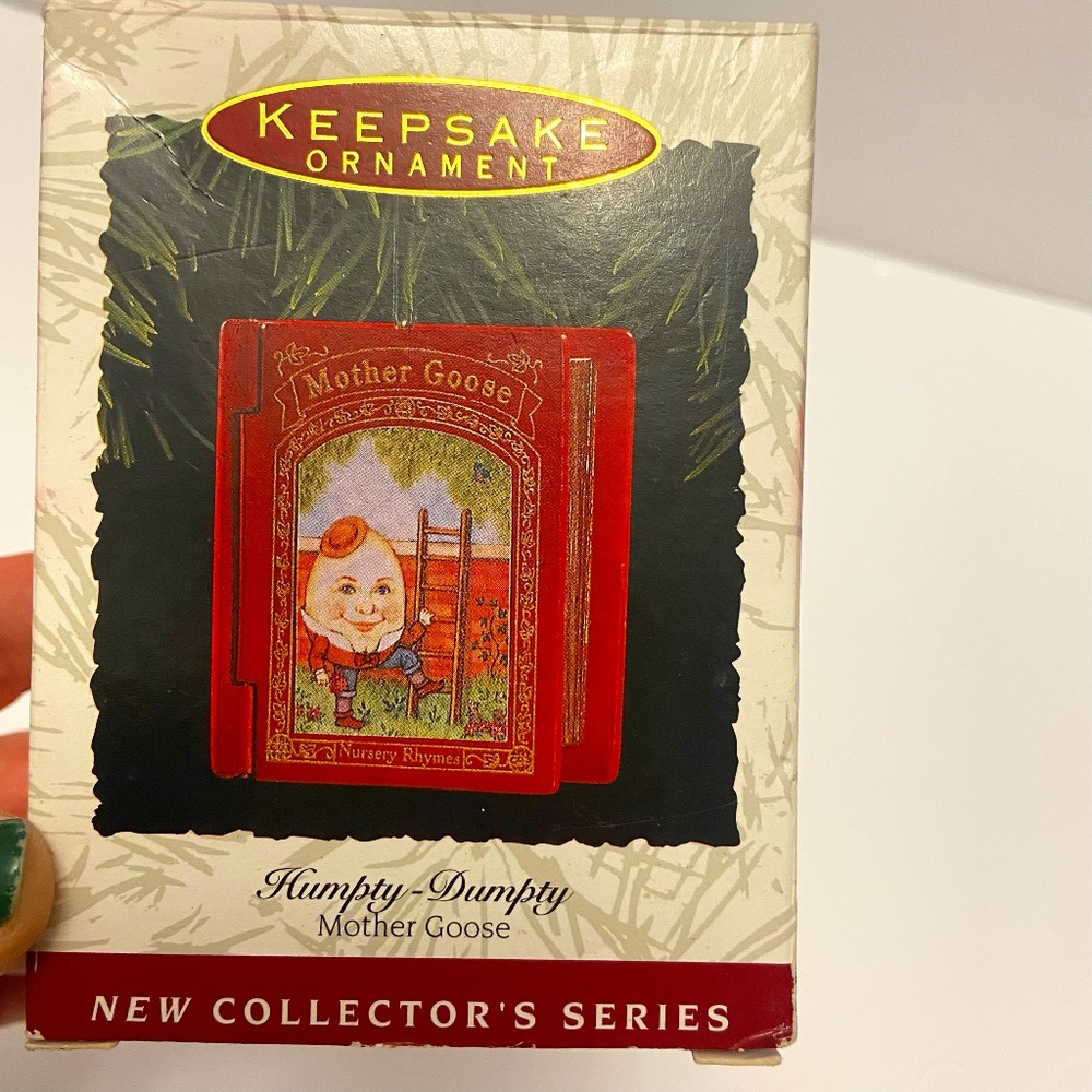 Hallmark Vintage 1993 Keepsake Ornament Humpty Dumpty Mother Goose